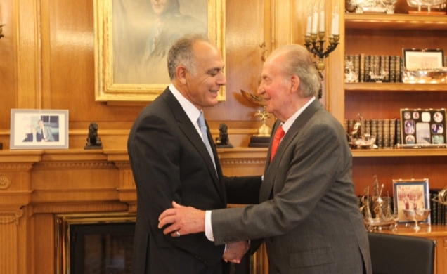 Su Majestad el Rey recibe al ministro de Asuntos Exteriores y de Cooperación del Reino de Marruecos, Salaheddine Mezouar
